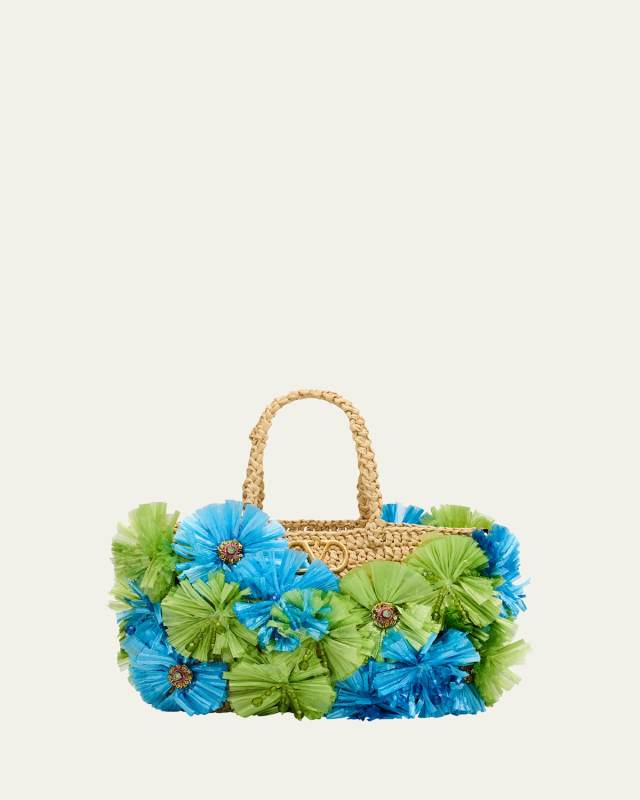 VLOGO Signature Small 3D Flower Tote Bag